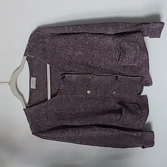 WRAP | linen 3/4 sleeve sweater | purple | 10 - Picture 2 of 8